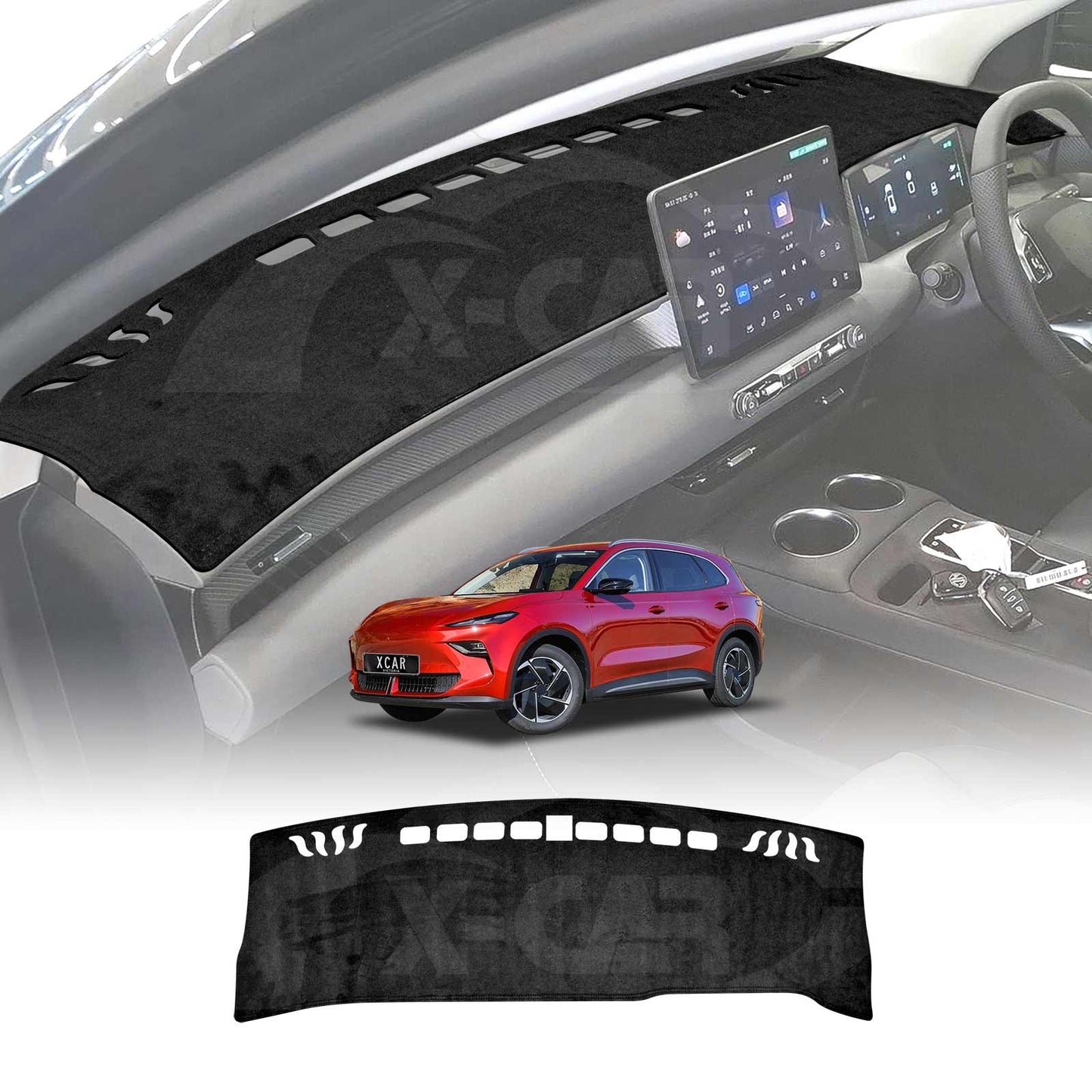 Dash Mat for MG MGS5 EV 2025-Onwards Non-Slip Microfiber Dashboard Pad Interior Accessories