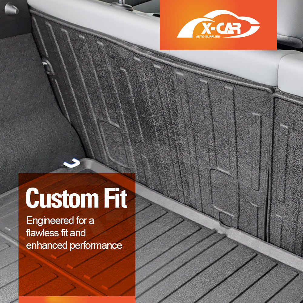 Boot Liners Kick Mats Set for MG MGS5 EV 2025-Onwards All Weather Heavy Duty Cargo Car Trunk Back Seat Protector