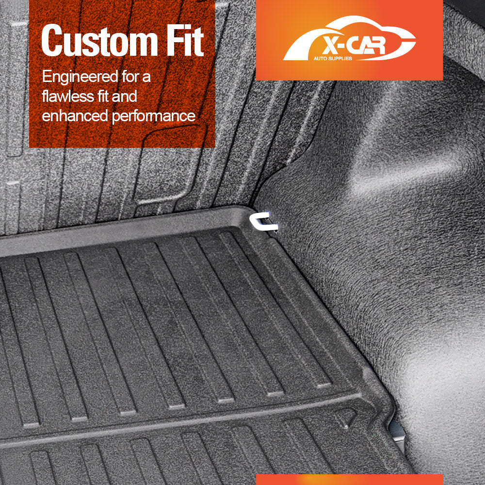 Boot Liners Kick Mats Set for MG MGS5 EV 2025-Onwards All Weather Heavy Duty Cargo Car Trunk Back Seat Protector