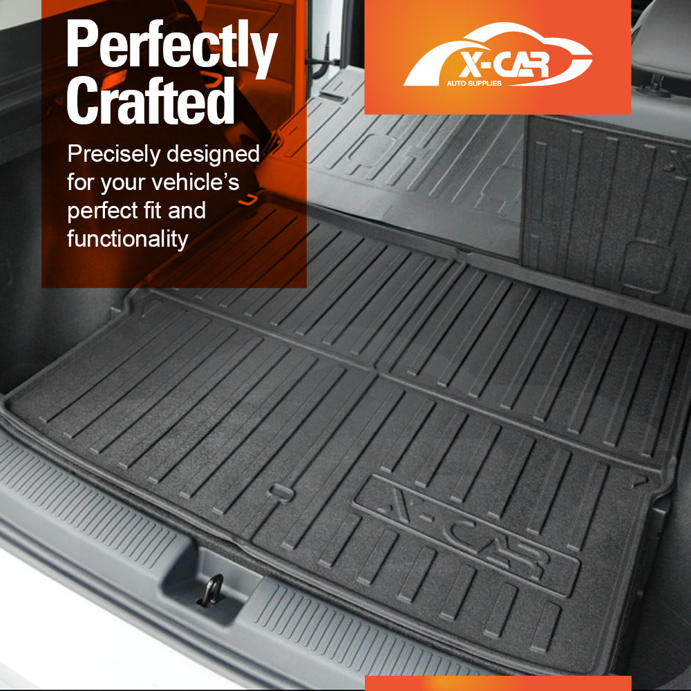 Boot Liners Kick Mats Set for MG MGS5 EV 2025-Onwards All Weather Heavy Duty Cargo Car Trunk Back Seat Protector