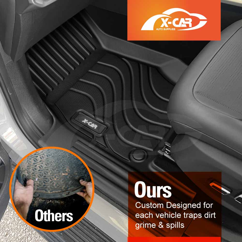 3D Floor Mats Tub Liner for MG MGU9 Dual Cab 2025-Onwards All Weather Heavy Duty Cargo Car Trunk Luggage Tray