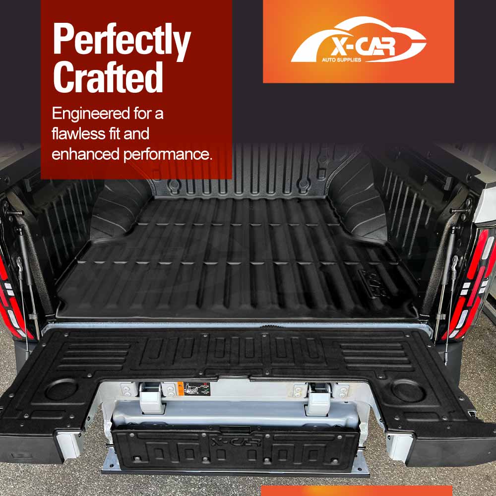 3D Floor Mats Tub Liner for MG MGU9 Dual Cab 2025-Onwards All Weather Heavy Duty Cargo Car Trunk Tailgate Ute Protector Set