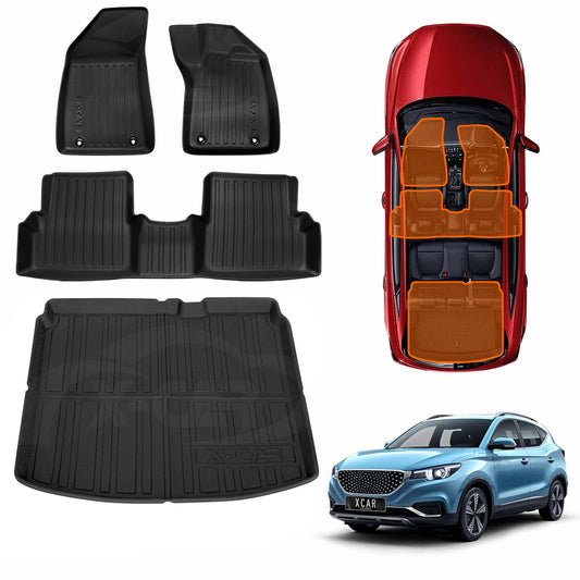 3D All-Weather Floor Mat Boot Liner Carpet for MG ZS/ZST 2018-2024 Heavy Duty Cargo Trunk Mat Luggage Tray