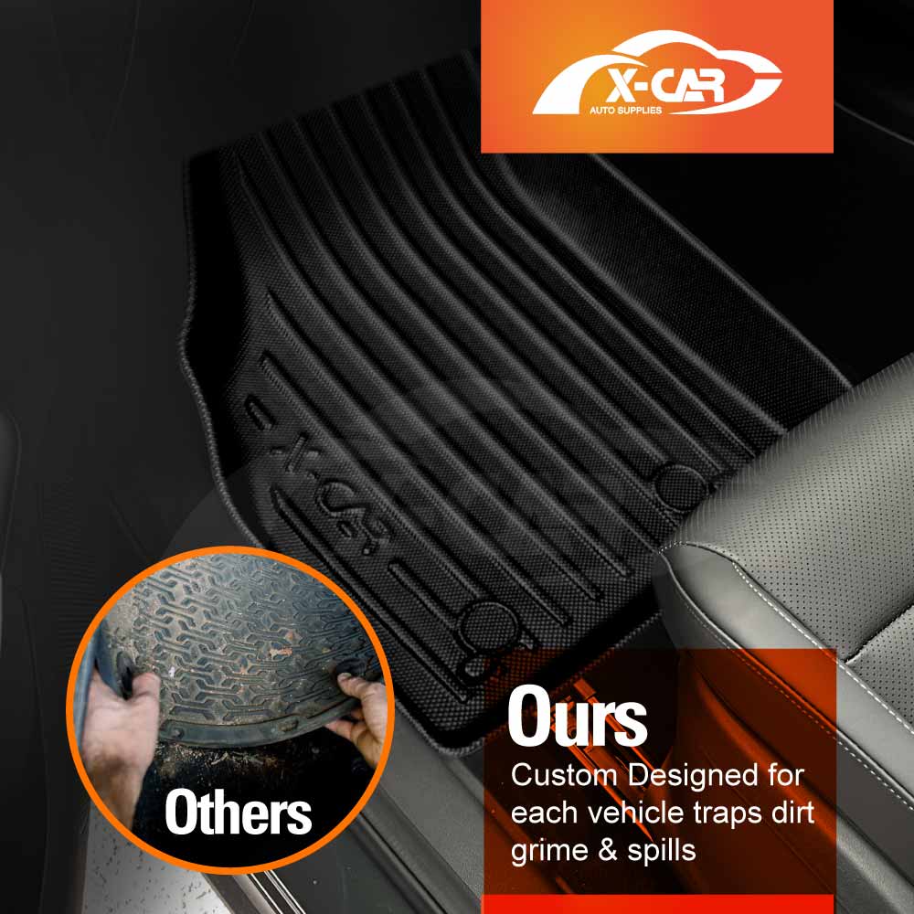 3D Floor Mats Boot Liner Set for MG ZS 2024-Onwards All Weather Heavy Duty Cargo Car Trunk Luggage Tray