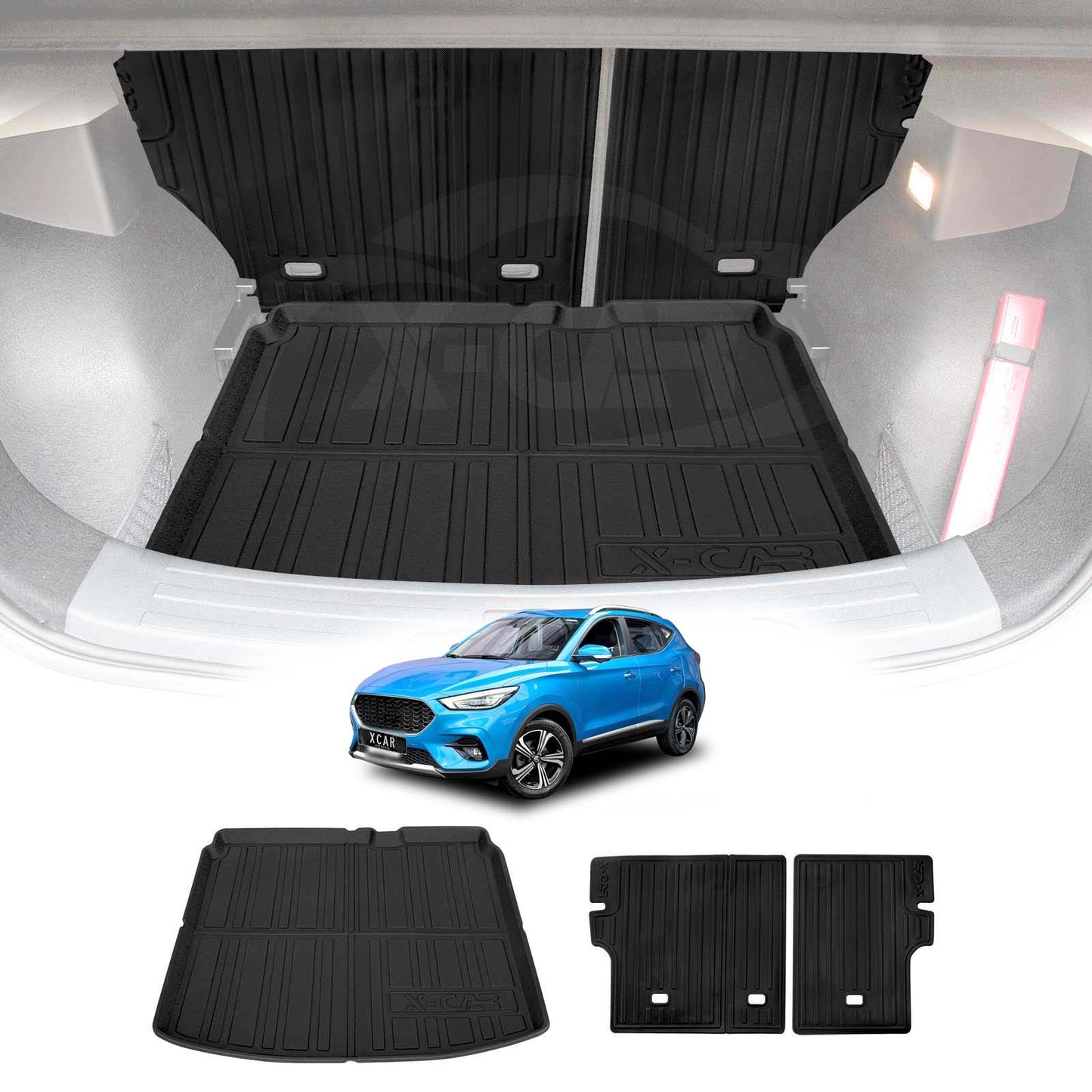 Boot Liner Kick Mats Set for MG ZST 2018-2025'All Weather Heavy Duty Cargo Car Trunk Back Seat Protector