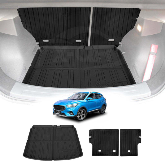 Boot Liner Kick Mats Set for MG ZST 2018-2025'All Weather Heavy Duty Cargo Car Trunk Back Seat Protector