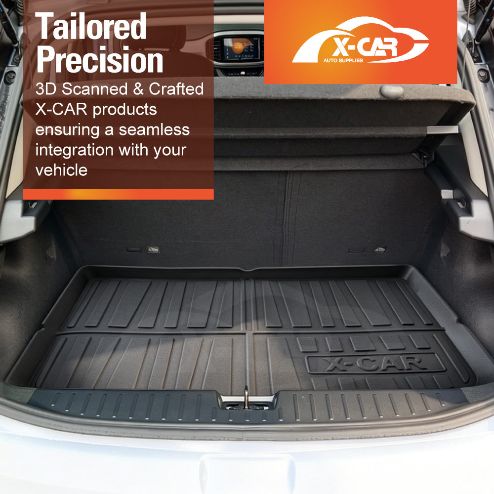 3D Floor Mats Boot Liner Set for MG 3 MG3 2016-2024 All Weather Heavy Duty Cargo Car Trunk Luggage Tray