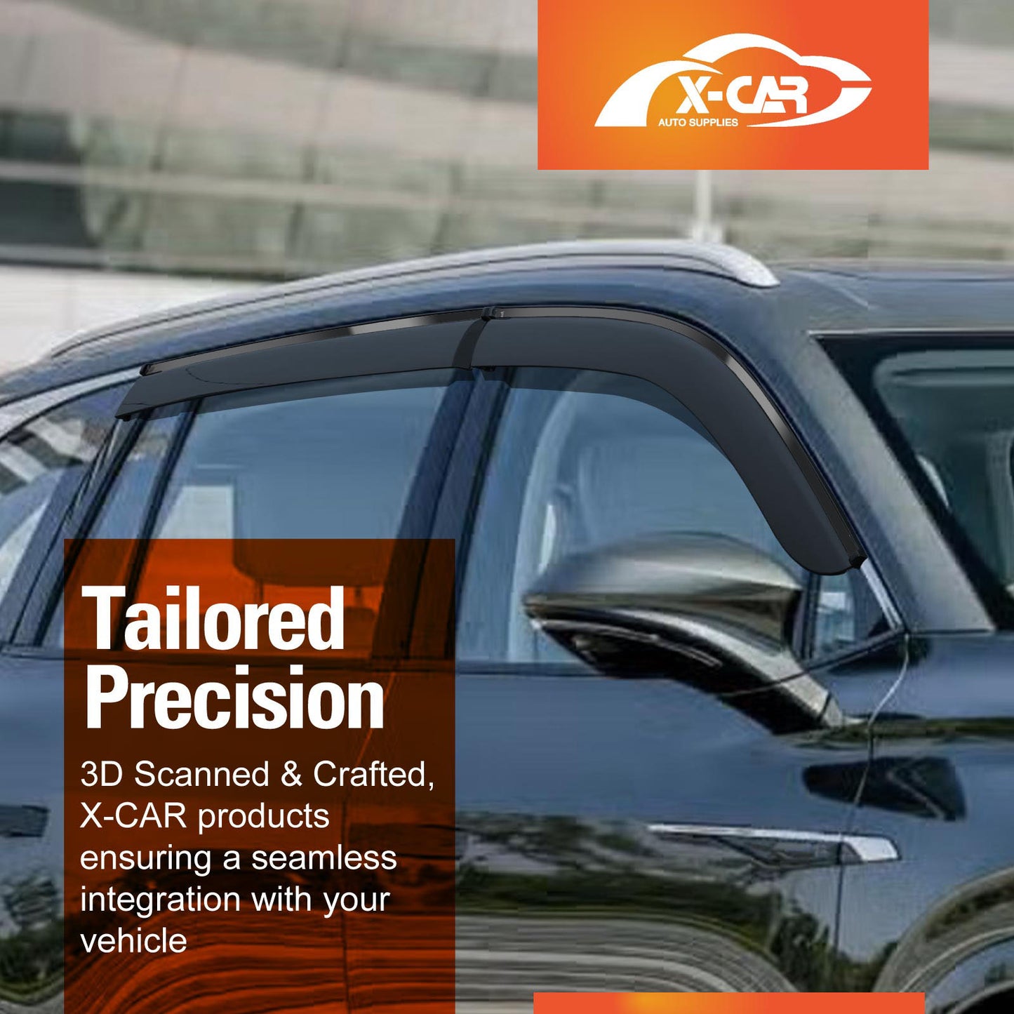 Weathershields for MG QS 2025-Onwards Car Weather Shields Wind Deflectors Window Sun Visor 4 Pcs