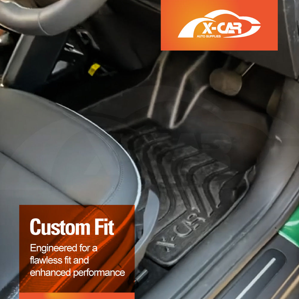 3D Floor Mats for Mini Cooper 3 Door J01 Series 2024-Onwards Heavy Duty All Weather Car Waterproof Interior Protection Liner Set