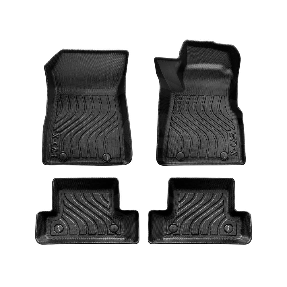 3D Floor Mats for Mini Cooper 3 Door J01 Series 2024-Onwards Heavy Duty All Weather Car Waterproof Interior Protection Liner Set