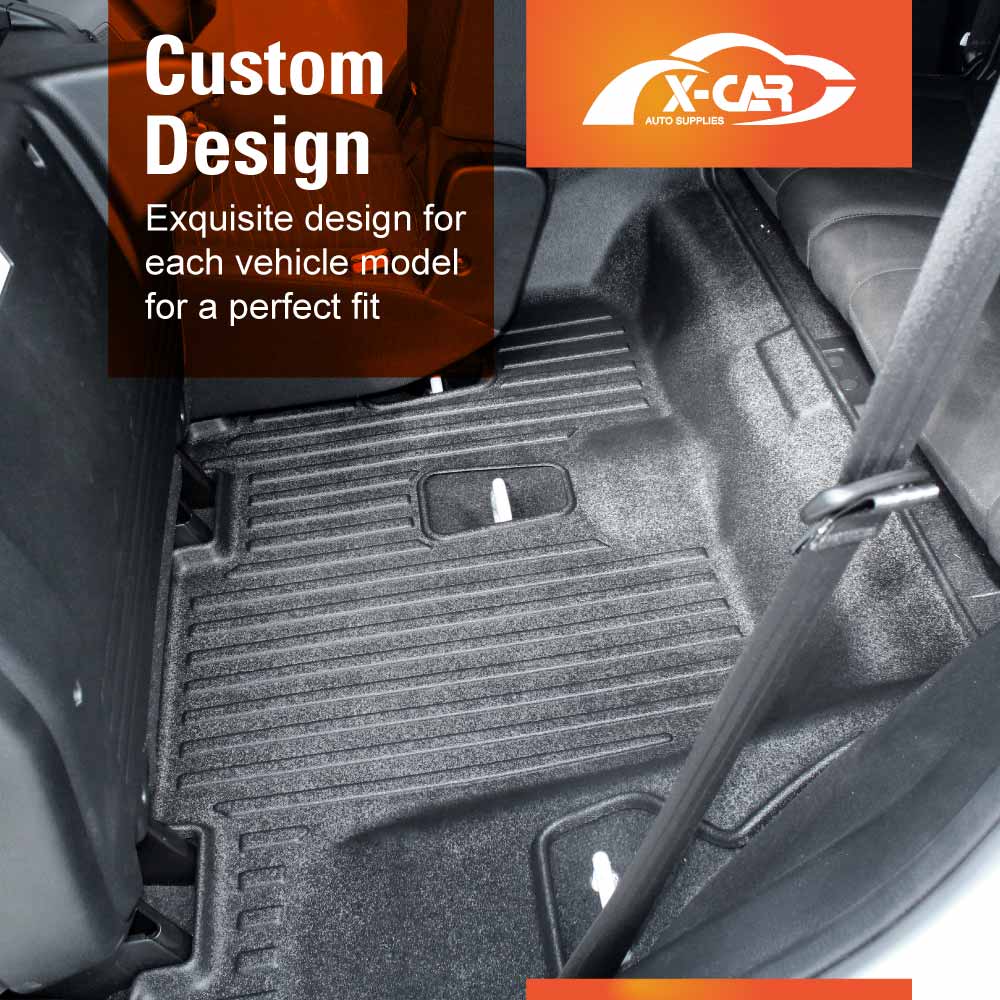 3D Floor Mats Boot Liner Set for Isuzu MU-X MUX 2022-Onwards All Weather Heavy Duty Cargo Car Trunk Luggage Tray