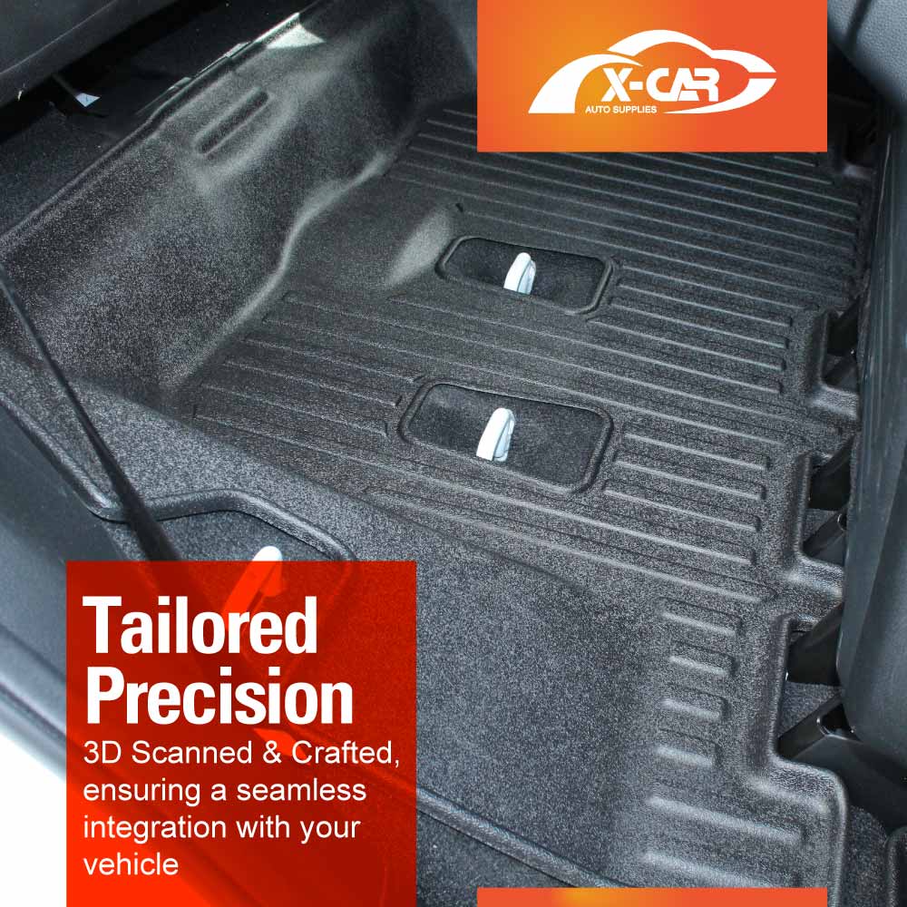 3D Floor Mats Boot Liner Set for Isuzu MU-X MUX 2022-Onwards All Weather Heavy Duty Cargo Car Trunk Luggage Tray
