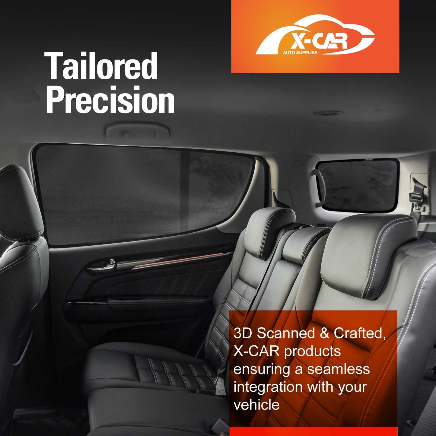 Window Sun Shades for Holden Trailblazer/Colorado7 | Isuzu MU-X 2012-2021 Car Custom Windscreen Shade Sun Blind Mesh