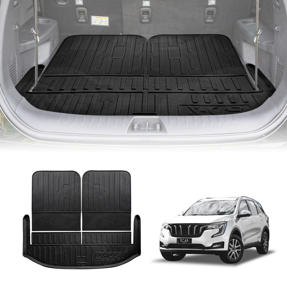 Boot Liners for Mahindra XUV700 2023-Onwards All Weather Heavy Duty Cargo Trunk Mat Luggage Tray Car Accessories 3 Pcs Set