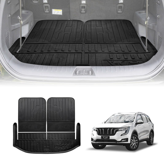 Boot Liners for Mahindra XUV700 2023-Onwards All Weather Heavy Duty Cargo Trunk Mat Luggage Tray Car Accessories 3 Pcs Set