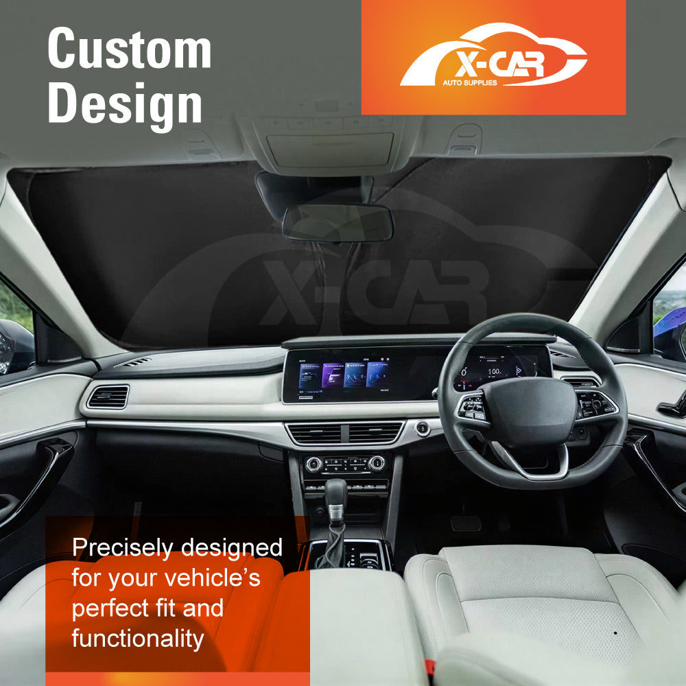 WindScreen Sun Shade for Mahindra XUV700 2023-2026 Blocks UV Rays Foldable Custom Wind Screen Sun Visor Protector