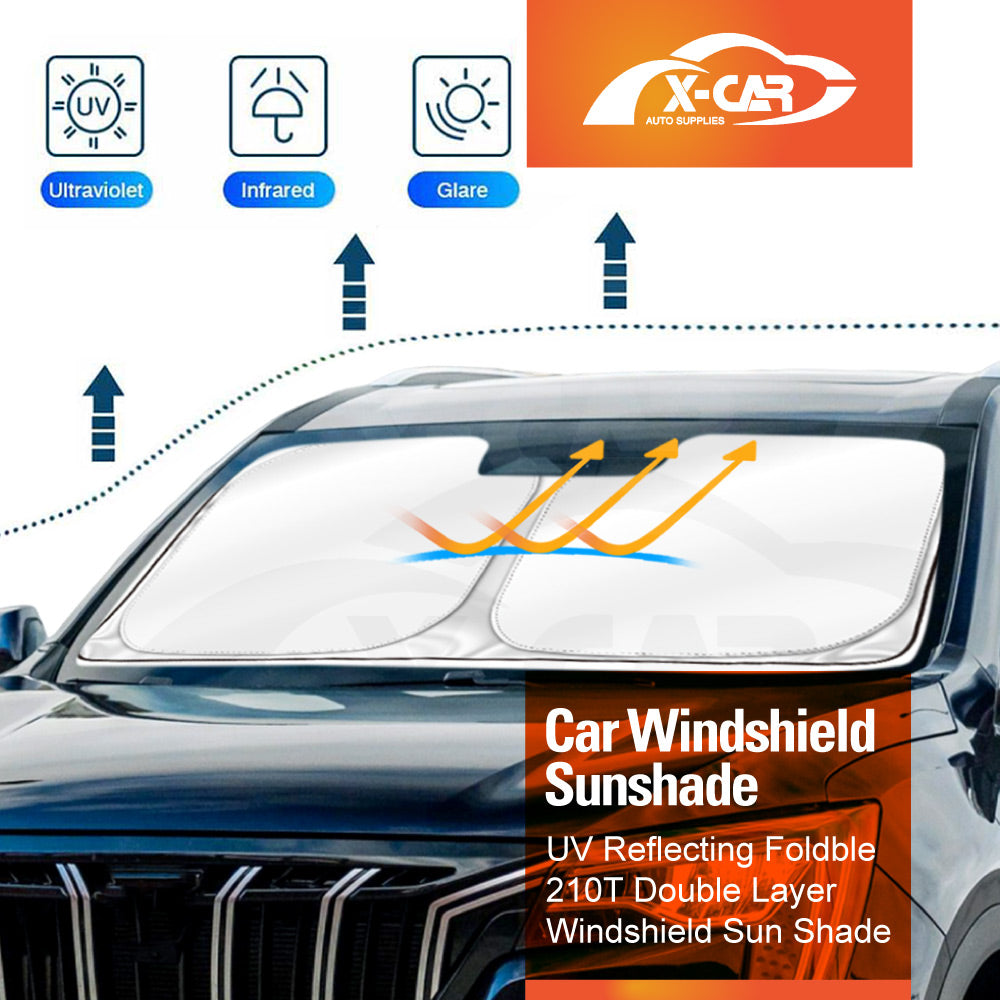 WindScreen Sun Shade for Mahindra XUV700 2023-2026 Blocks UV Rays Foldable Custom Wind Screen Sun Visor Protector