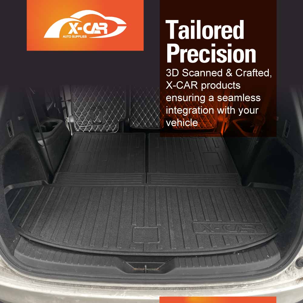 Boot Liners for Mazda CX-8 CX8 2018-2024 All Weather Heavy Duty Cargo Trunk Mat Luggage Tray Car Accessories 3 Pcs Set