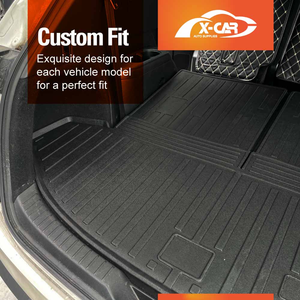 Boot Liners for Mazda CX-8 CX8 2018-2024 All Weather Heavy Duty Cargo Trunk Mat Luggage Tray Car Accessories 3 Pcs Set
