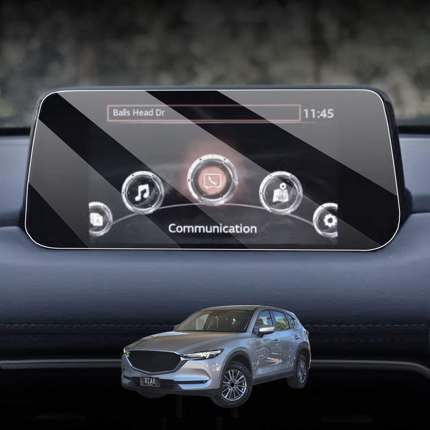 Tempered Glass Screen Protector for Mazda CX5 CX-5 2017-2021 Touchscreen Anti-Scratch Cover Accessories