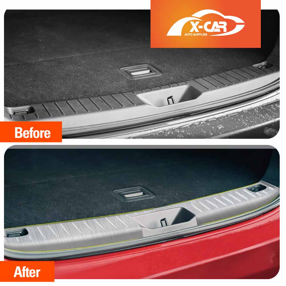 Rear Bumper Guard for Mazda CX-60 CX60 2023-Onwards Silver Boot Trunk Step Panel Protector Plate Accessories