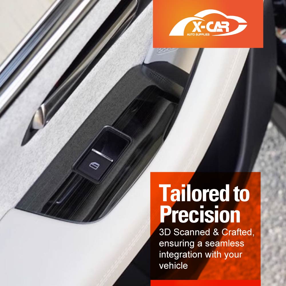 Power Window Control Switch Panel Trim for Mazda CX-70 CX70 2024-Onwards Stainless Steel Style Decor Cover Protector