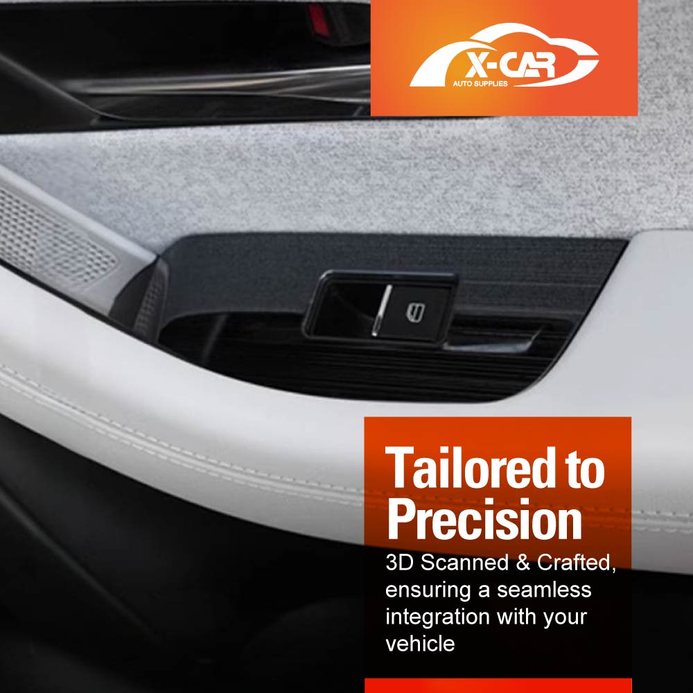 Power Window Control Switch Panel Trim for Mazda CX-70 CX70 2024-Onwards Stainless Steel Style Decor Cover Protector