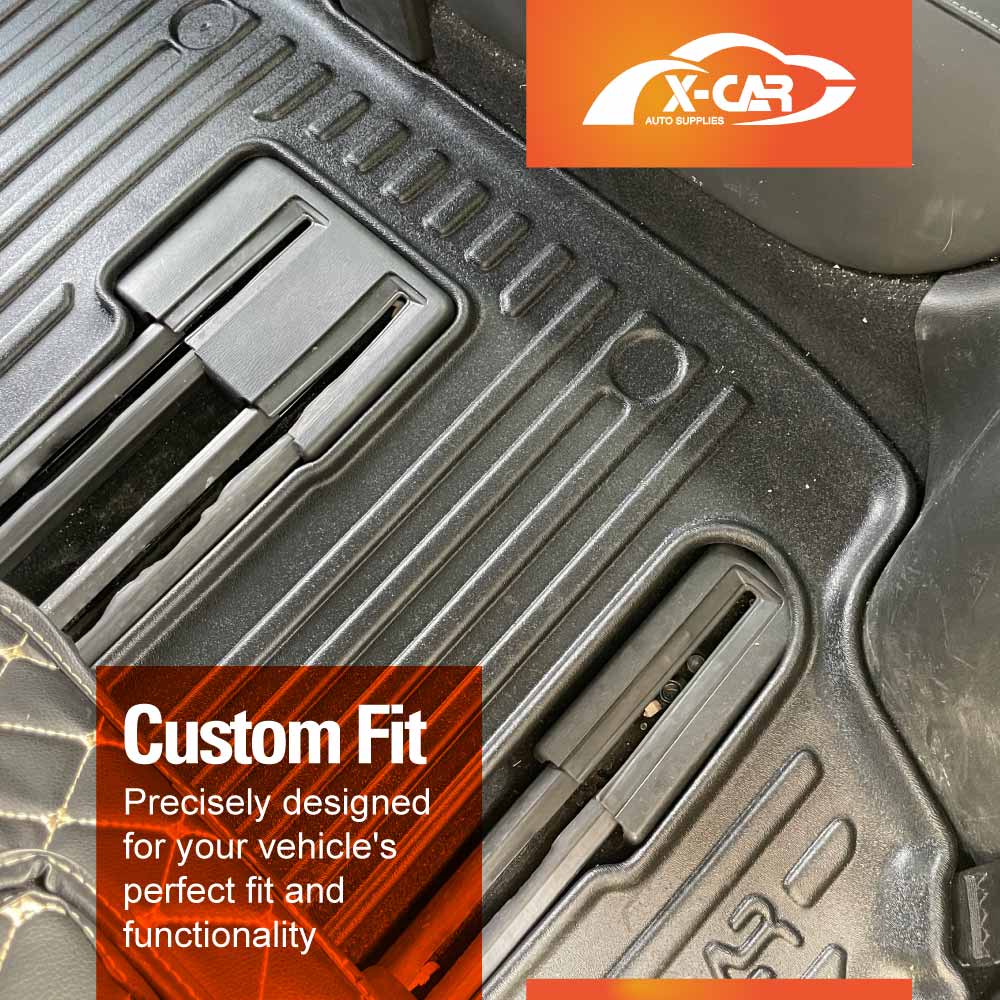 3D Floor Mats Boot Liner Set for Mazda CX-8 CX8 2018-2024 All Weather Heavy Duty Cargo Car Trunk Luggage Tray