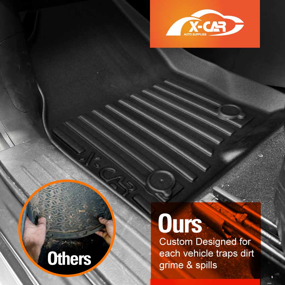 Front Rear Floor Mats for Mazda CX-9 CX9 2016-Onwards Heavy Duty All Weather Car Mats Carpet Liner Set