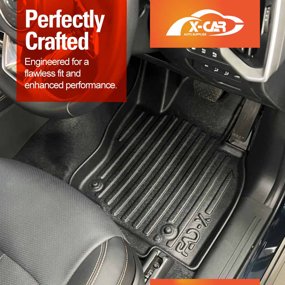 Front Rear Floor Mats Boot Liner for Mazda CX-80 CX80 2024-Onwards All Weather Heavy Duty Cargo Car Trunk Luggage Tray