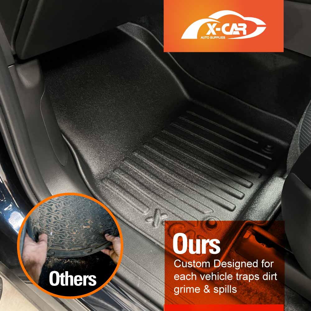 Front Rear Floor Mats for Mazda CX-80 CX80 2024-Onwards Heavy Duty All Weather Car Mats Carpet Liner Set