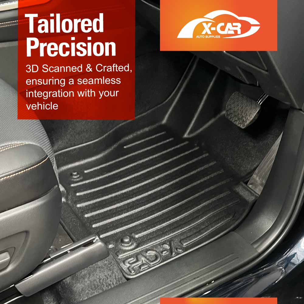 Front Rear Floor Mats Boot Liner for Mazda CX-80 CX80 2024-Onwards All Weather Heavy Duty Cargo Car Trunk Luggage Tray