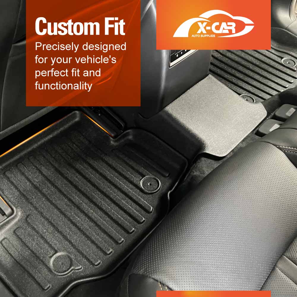 Front Rear Floor Mats Boot Liner for Mazda CX-80 CX80 2024-Onwards All Weather Heavy Duty Cargo Car Trunk Luggage Tray