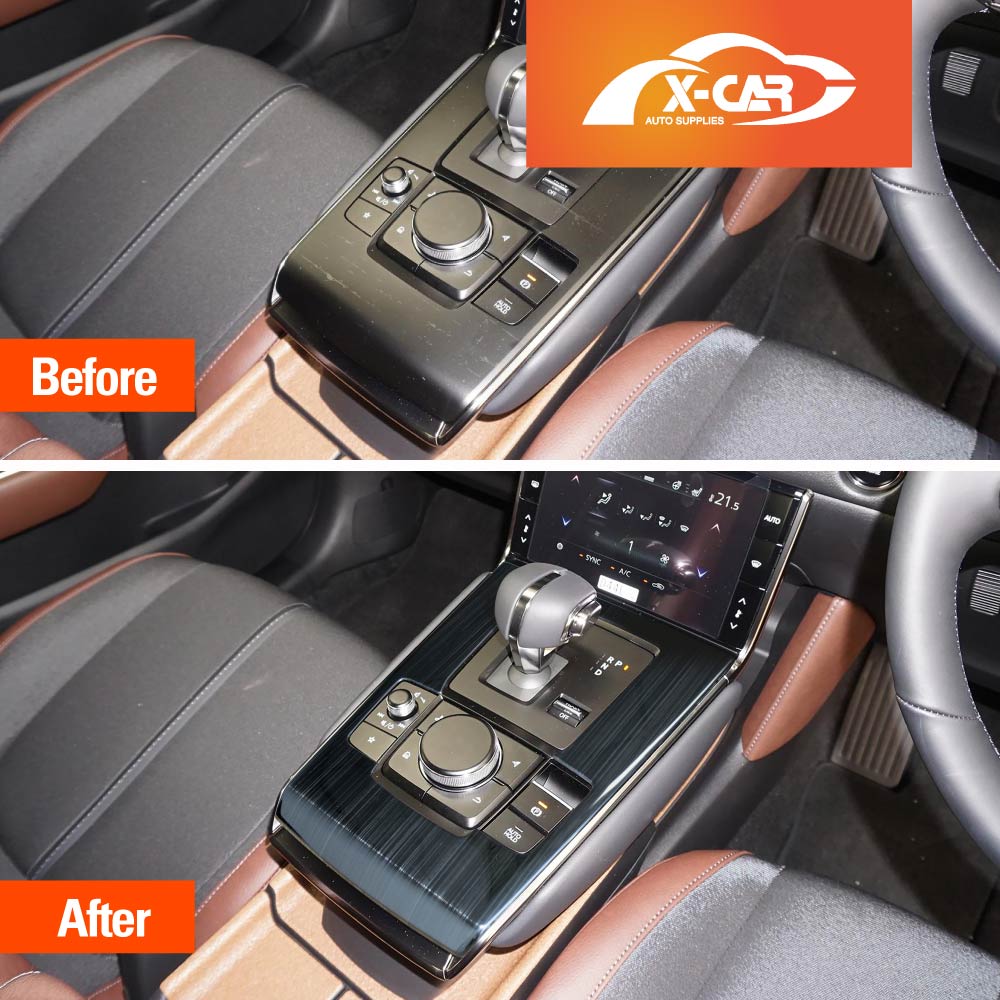 Window Control Switch Panel Gear Shift Console Trim for Mazda MX-30 MX30 2021-2025 Decor Cover Protector Stainless Steel Style Accessories