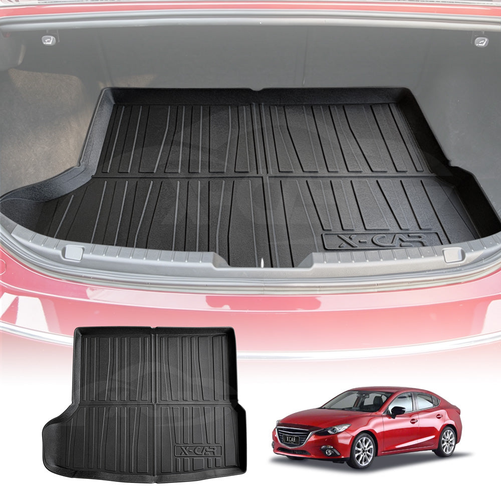 Heavy Duty Cargo Trunk Mat Boot Liner Cover Luggage Tray Fit Mazda 3 Sedan BM BN 2014 2015 2016 2017 2018 2019