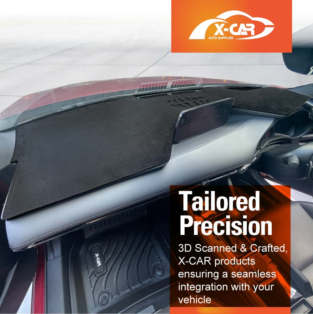 Dash Mat for Mazda 3 BP Series Hatch Sedan 2019-Onwards with-HUD Non-Slip Microfiber Pad Cover Interior Accessories