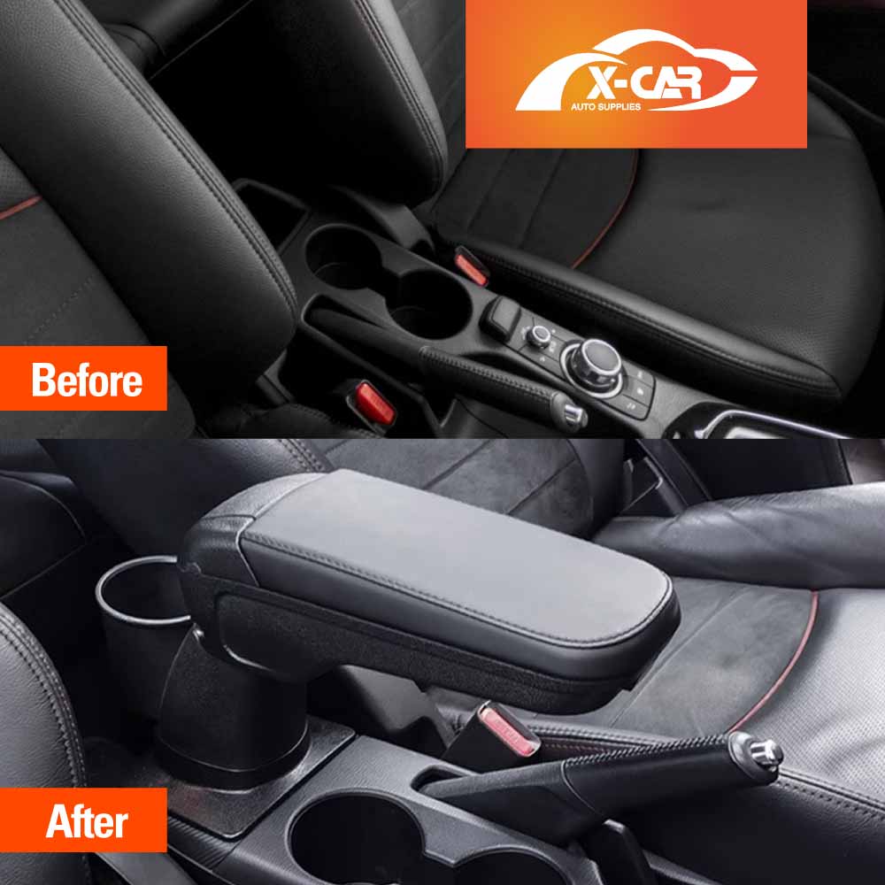 Central Armrest Storage Box with Cup Holder for Mazda CX-3 CX3 2015-Onwards Arm Rest Car Interior Accessories