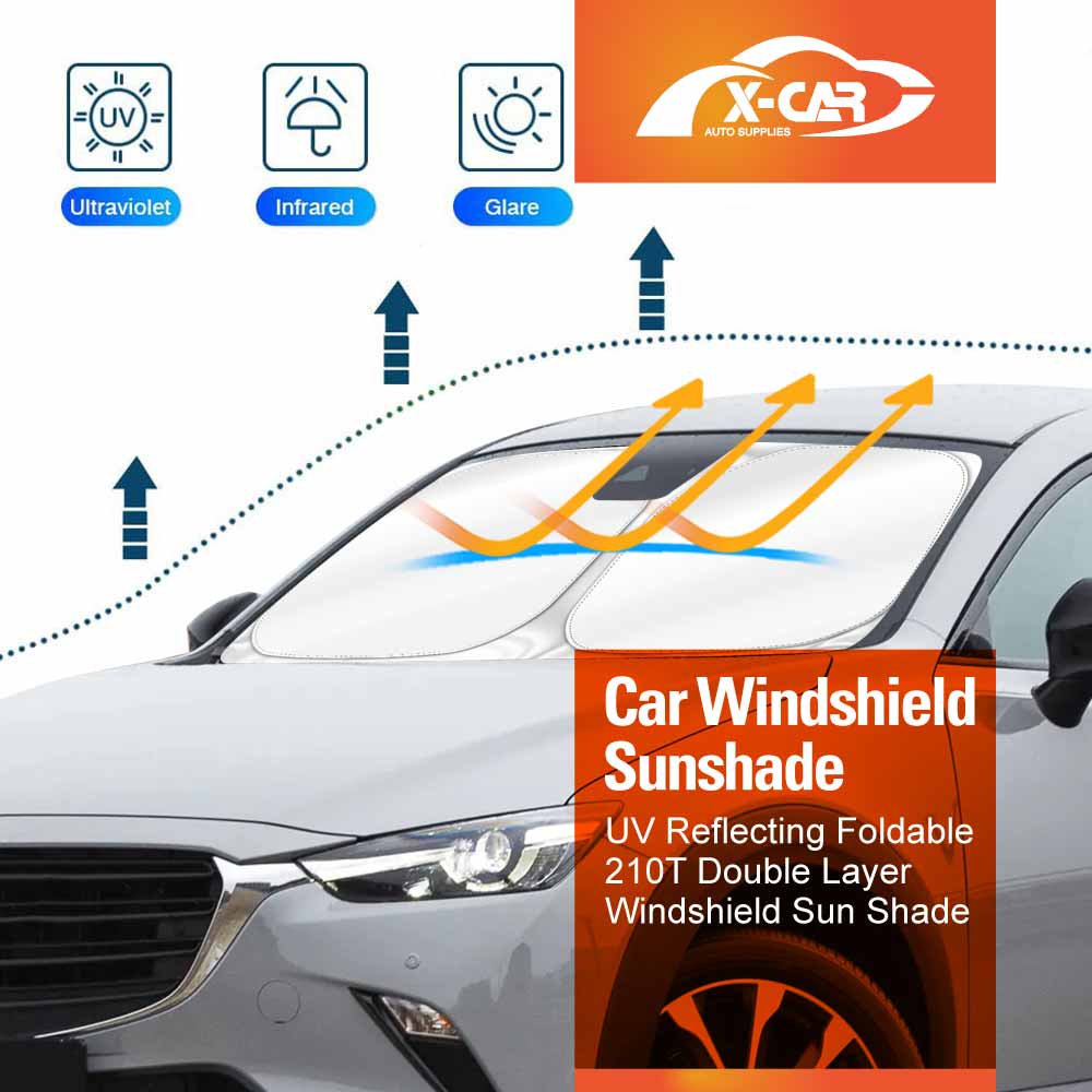 Windshield Sun Shade for Mazda CX-3 CX3 2015-2025 Blocks UV Rays Foldable Custom Wind Screen Sun Visor Protector