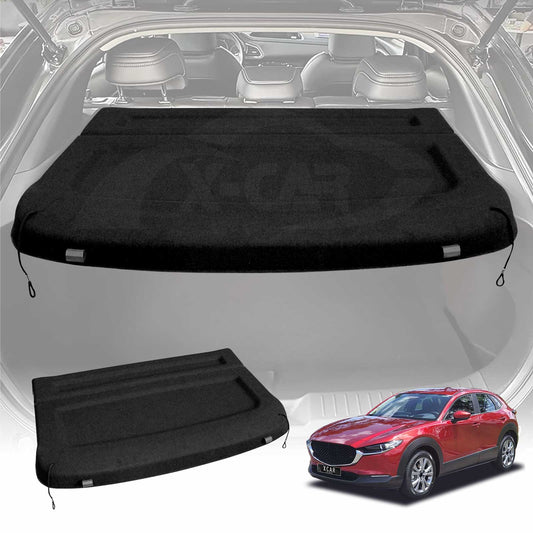 Car Trunk Shade for Mazda CX-30 CX30 2019-Onwards Rear Cargo Security Shield Luggage Cover Board Blinder