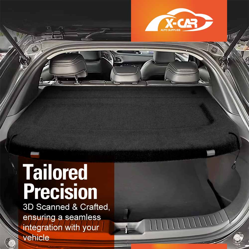 Car Trunk Shade for Mazda CX-30 CX30 2019-Onwards Rear Cargo Security Shield Luggage Cover Board Blinder