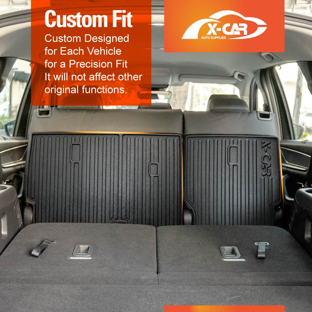 3D Floor Mats Boot Liner Set for Mazda CX-70 CX70 2024-Onwards All Weather Heavy Duty Cargo Kick Mats Back Seat Protector Cover