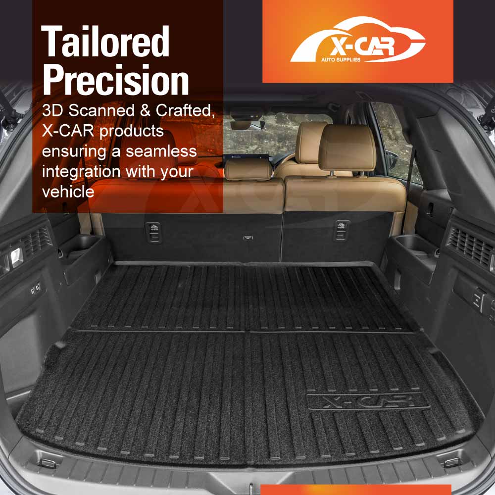 3D Floor Mats Boot Liner Set for Mazda CX-70 CX70 2024-Onwards All Weather Heavy Duty Cargo Car Trunk Luggage Tray