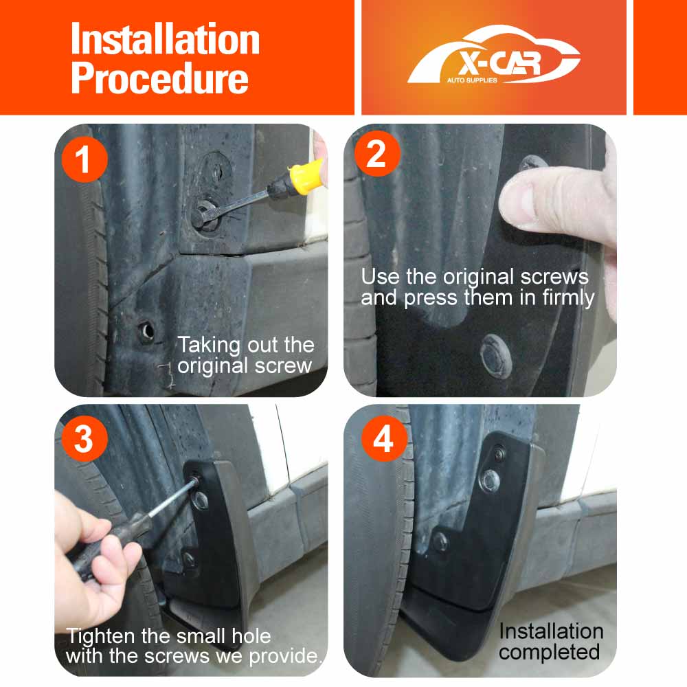 Mud Flaps Splash Guards for Toyota Prado 250 Series 2024-2025 Mudguard Fender Front and Rear Set of 4