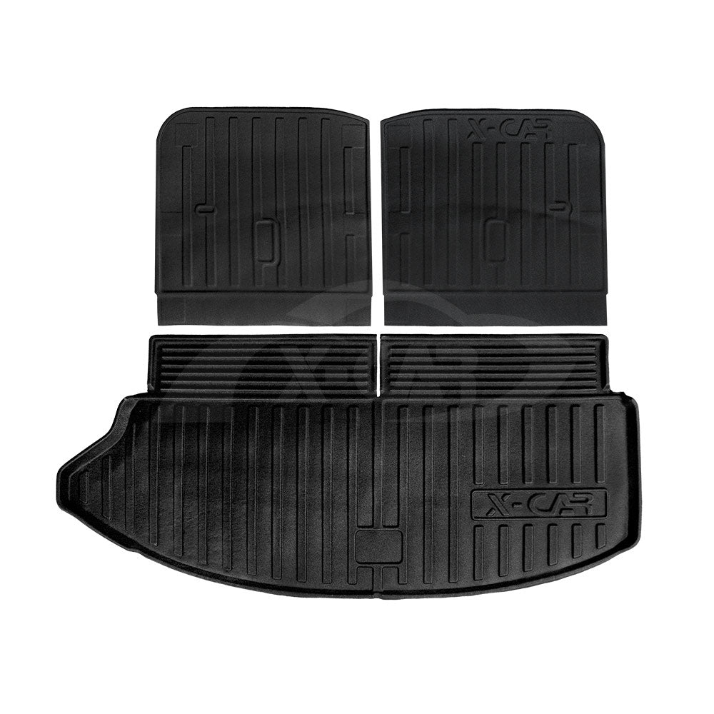 3 Pcs Boot Liners for Mazda CX-80 CX80 2024-Onwards All Weather Heavy Duty Cargo Trunk Cover Mat Luggage Tray Car Accessories