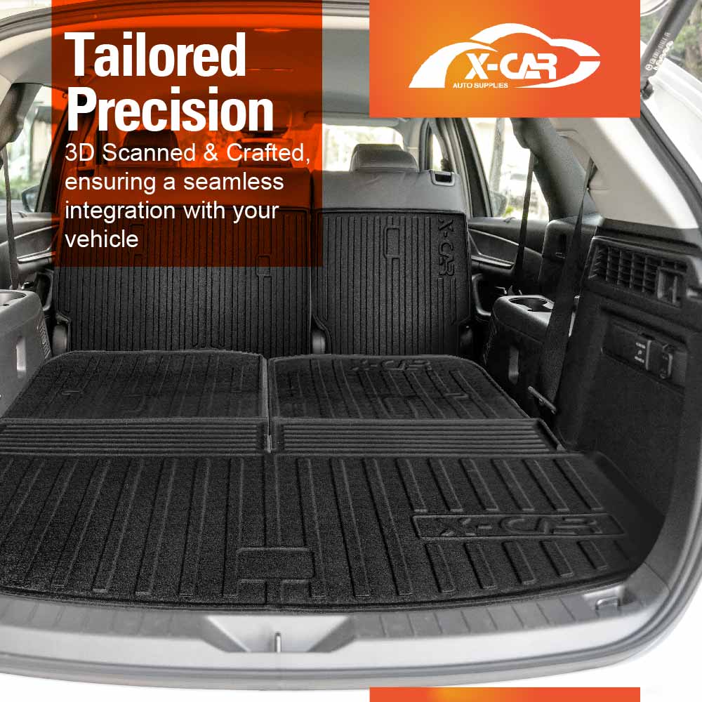 3 Pcs Boot Liners for Mazda CX-80 CX80 2024-Onwards All Weather Heavy Duty Cargo Trunk Cover Mat Luggage Tray Car Accessories