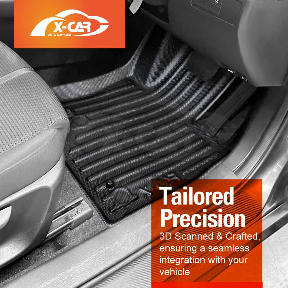 3D Floor Mats Boot Liner Set for Mazda 3 Hatch BN BM 2014-2019 All Weather Heavy Duty Cargo Car Trunk Luggage Tray