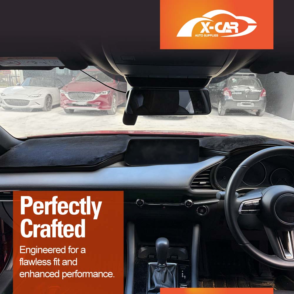 Dash Mat for Mazda 3 BP Series Hatch Sedan 2019-Onwards Non-HUD Non-Slip Microfiber Pad Cover Interior Accessories