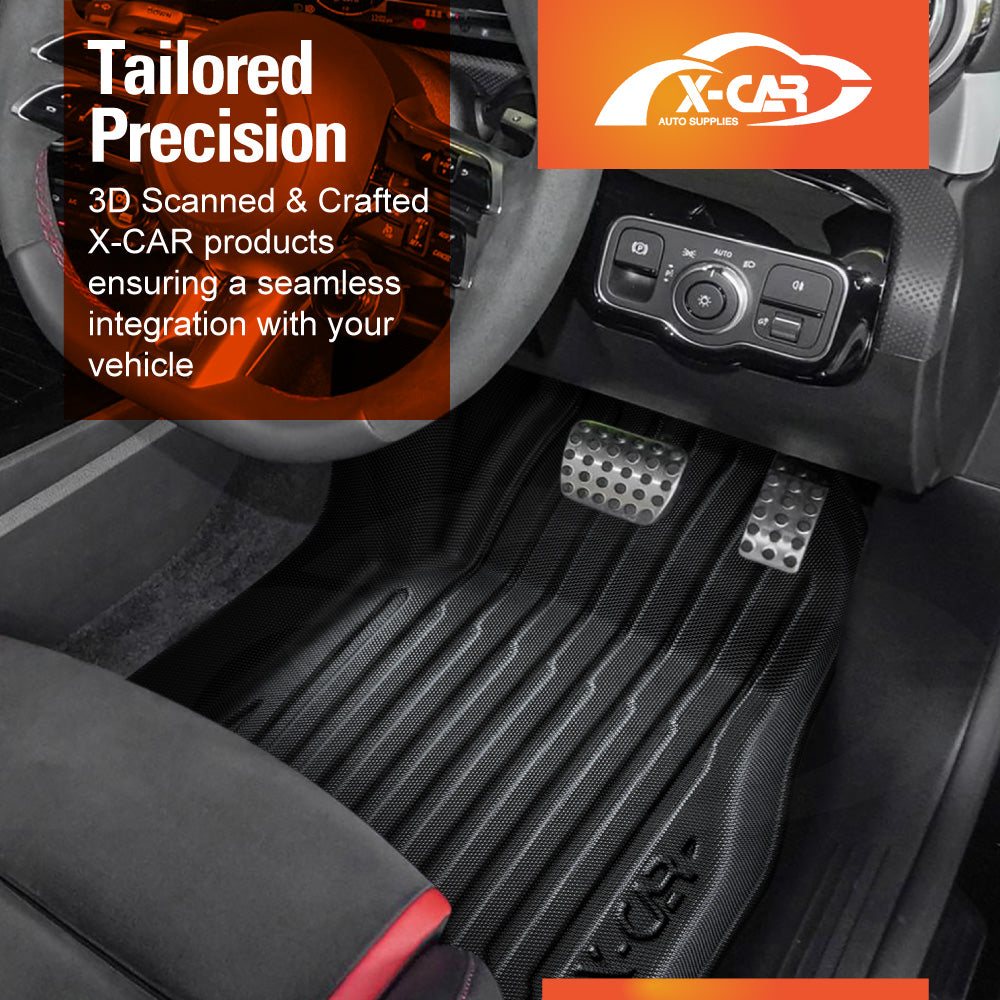 3D Floor Mats for Mercedes-Benz A-Class W177 V177 2018-Onwards Heavy Duty All Weather Car Waterproof Interior Protection Liner Set