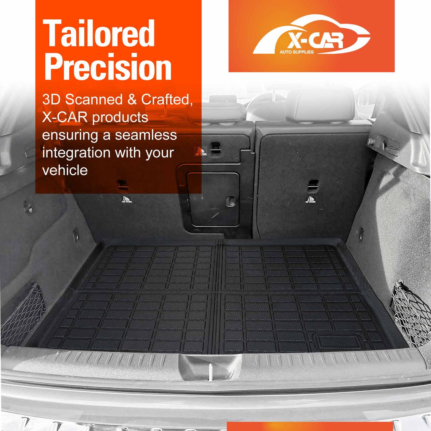 Floor Mats Boot Liner Set for Mercedes Benz GLA Class 2014-2019 All Weather Cargo Car Trunk Luggage Tray