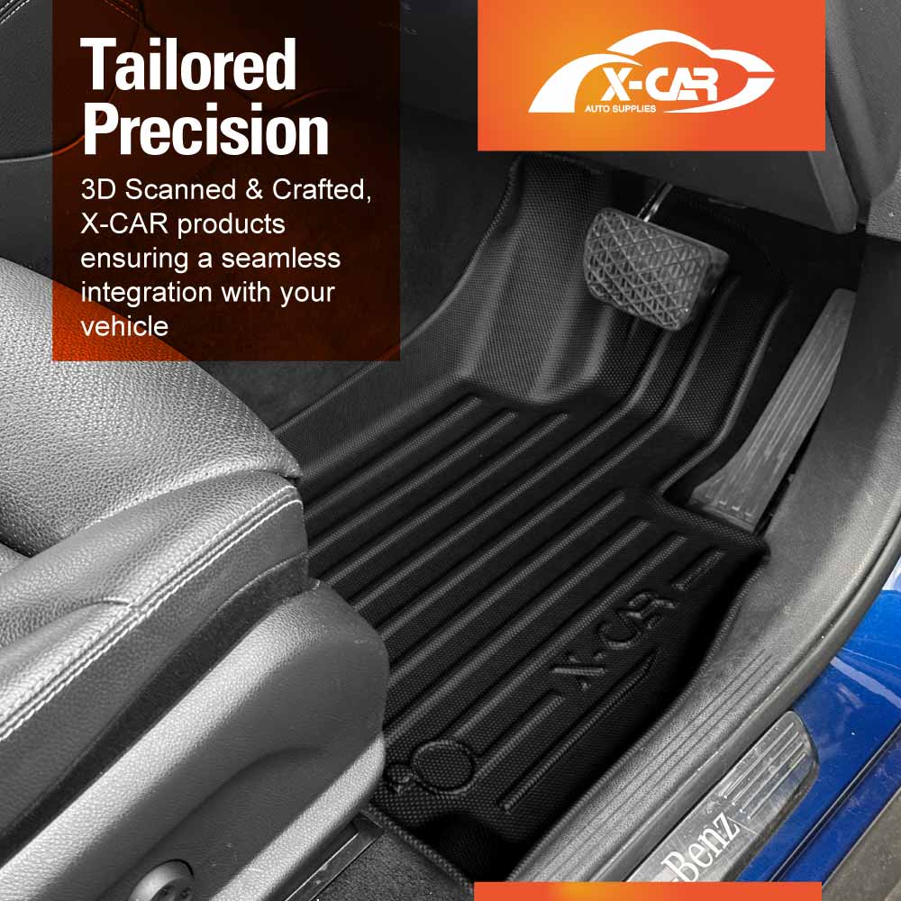 3D Floor Mats Boot Liner Set for Mercedes-Benz GLC Class 2015-2022 All Weather Heavy Duty Cargo Car Trunk Luggage Tray